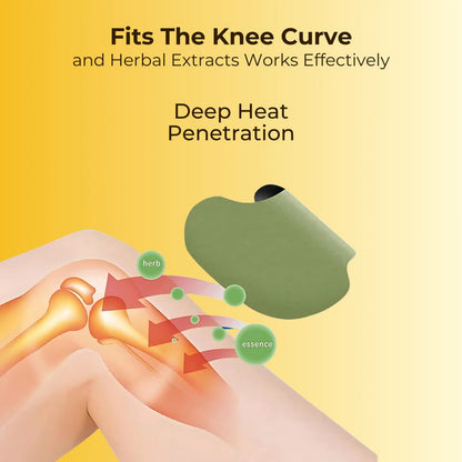 Certified Herbal Knee Pain Relieving Patches With FREE Herbal Joint Knee Oil