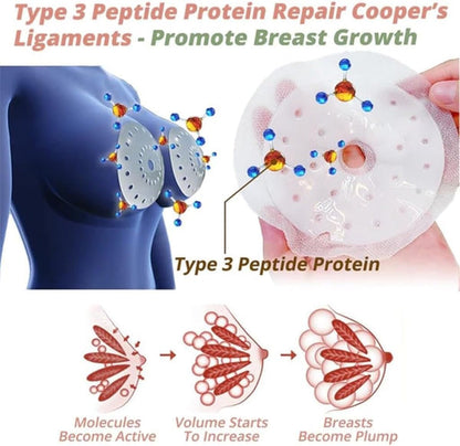 Breast Enlargement Patches with Royal Jelly — Safe to Use During Breastfeeding (Pack of 20)