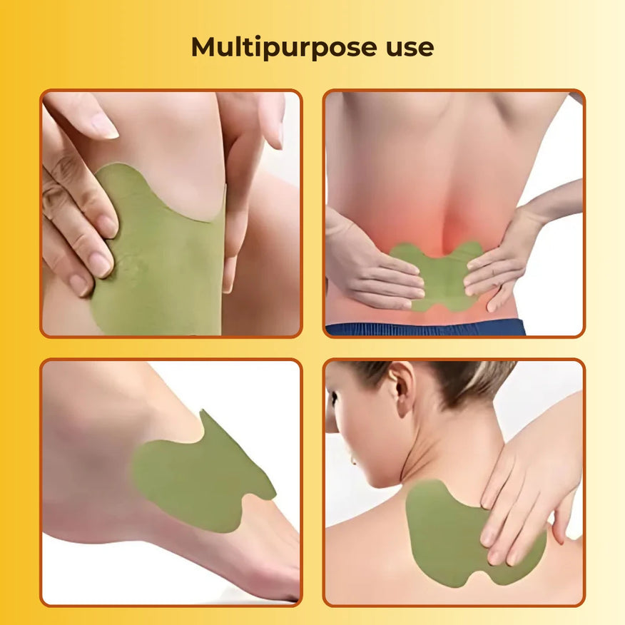 Certified Herbal Knee Pain Relieving Patches With FREE Herbal Joint Knee Oil