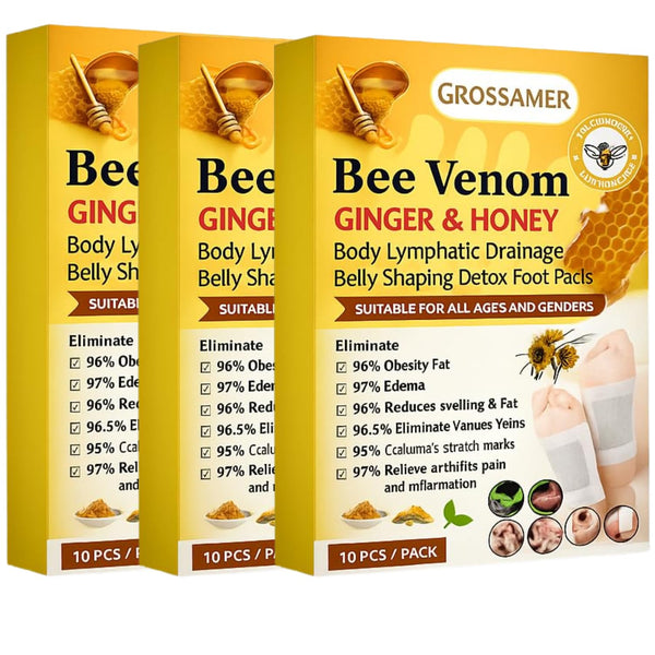 Bee Venom Ginger & Honey Detox Pads ( BUY 10 GET 10 FREE )