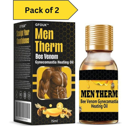Men Therm Bee Venom Gynecomastia Heating Oil (Pack of 2)